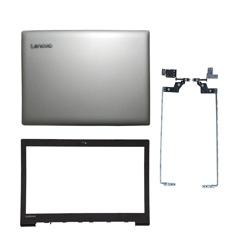 Nowy Laptop dla Lenovo IdeaPad 320-15 320-15IKB 320-15ISK 320-15ABR LCD tylna pokrywa/przednia ramka/zawiasy/podparcie dłoni/dolna obudowa srebrny: AB Hinges