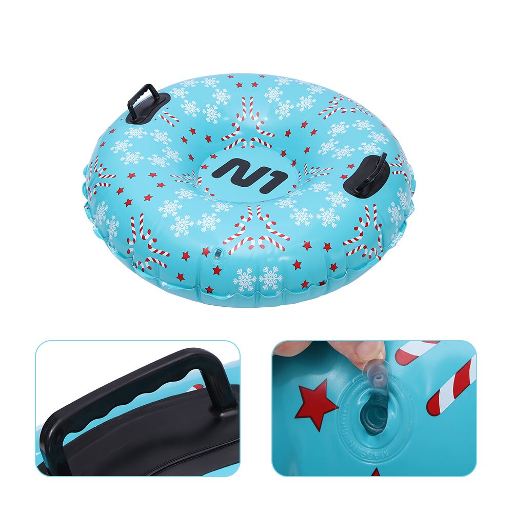 Snow Tube Inflatable Winter Ski Circle Floated Skiing Board For Outdoor Skiing Portable For Children Adult Entertainment