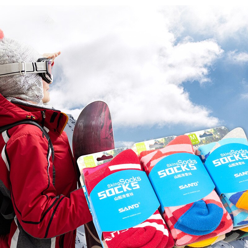 Sports Socks Winter Outdoor Skiing Mountaineering Socks Warm Wear-resistant Sports Socks Perspiration Thickening Long Tube Socks