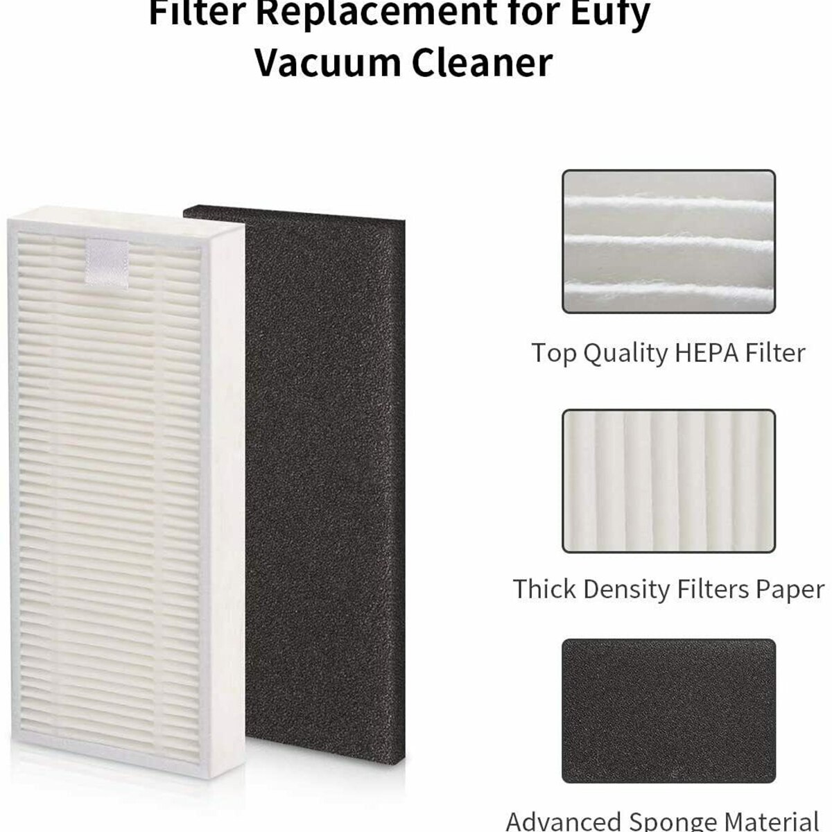 Side /Roller Brush Filters Parts Kit RoboVac 30 30C RoboVac 15C Vacuum Cleaners