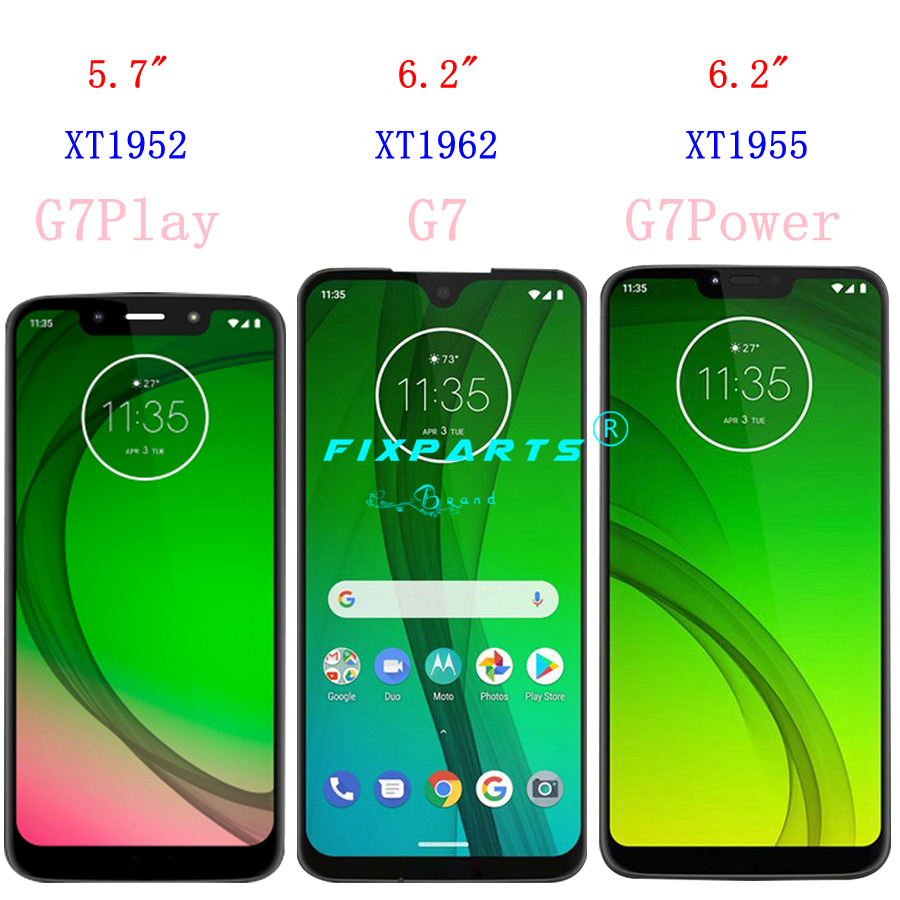 Original Für moto rola moto G7 XT1962 LCD G7 Spielen Anzeige berühren Bildschirm Sensor Tafel Digiziter Montage Neue Für moto g7 Energie LCD