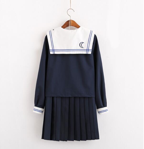 Japanese JK uniform Star Moon Fantasy JK Uniform Skirt, Day Lip, Female Sailor's Dress, Japanese long sleeve Uniform Suit NN-S6B