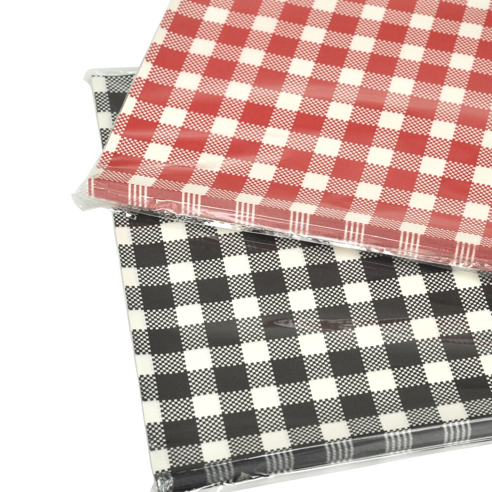 50 pcs Lattice Food Pack paper for food wrapper paper Bread Sandwich Burger Fries Wrapping Baking Tools fast food