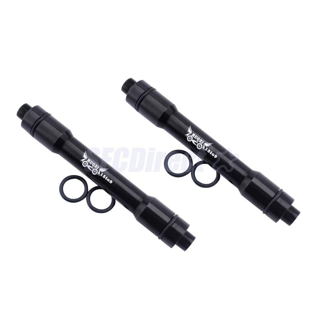 2Pcs Bicycle Front Wheel Thru Axle Adapter 15mm Adapter 9mm QR Skewers Bicycle Quick Release for MTB Mountain Bike Front Hub