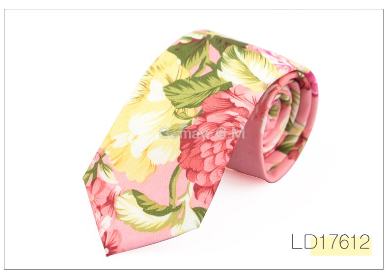 Floral Tie for Men Narrow Casual Mens Ties for Wedding Party Flower Skinny Neckties for Women Printed Male Neck Ties: LD17612