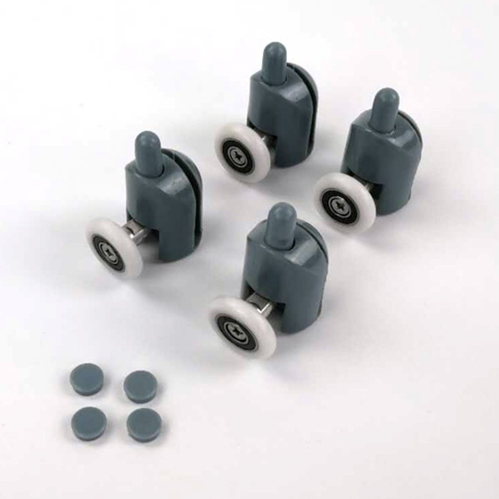 Kabiny prysznicowe w górę iw dół jednokołowy nylon odbijający koło szklane drzwi przesuwne