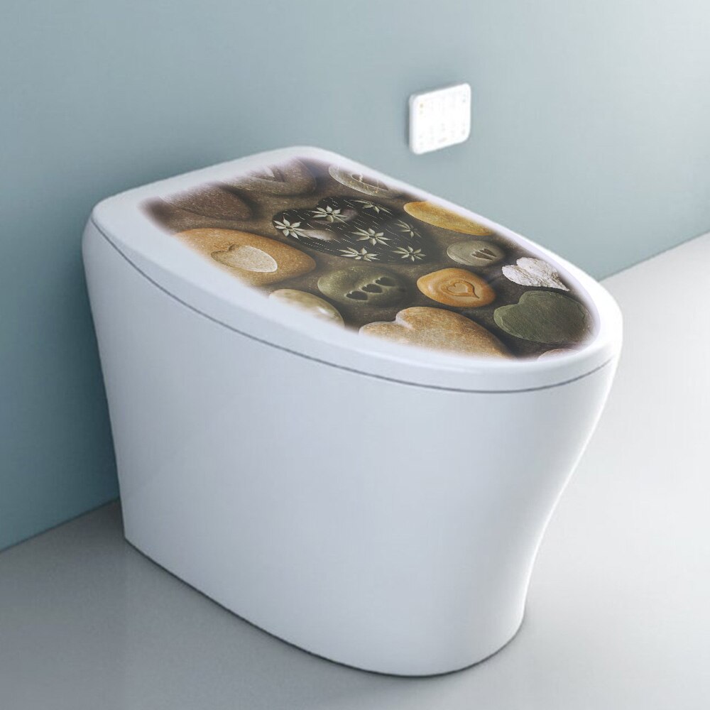Trou vif animaux siège de toilette autocollants décoration de la maison bricolage Wc toilettes Pvc affiches dessin animé mur vinyle Art Stickers muraux