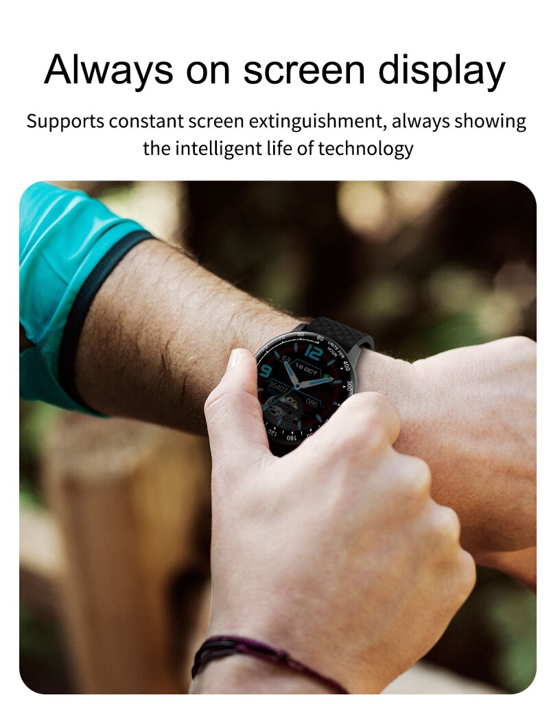 Women Smart Watch Full Touch Round Screen Physiological Reminder Smartwatch Heart Rate Monitor Compatible For Android And IOS