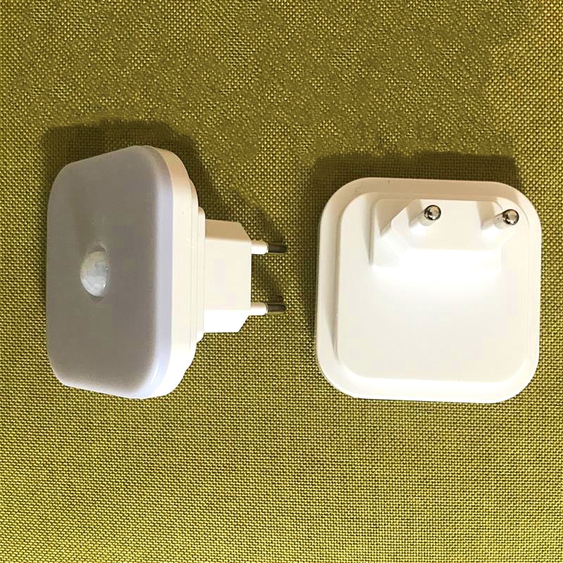 Night Light With EU Plug Smart Motion Sensor LED Toilet Lamp Home Staircase Closet Aisle WC Bedside Lamp For Hallway Pathway A1
