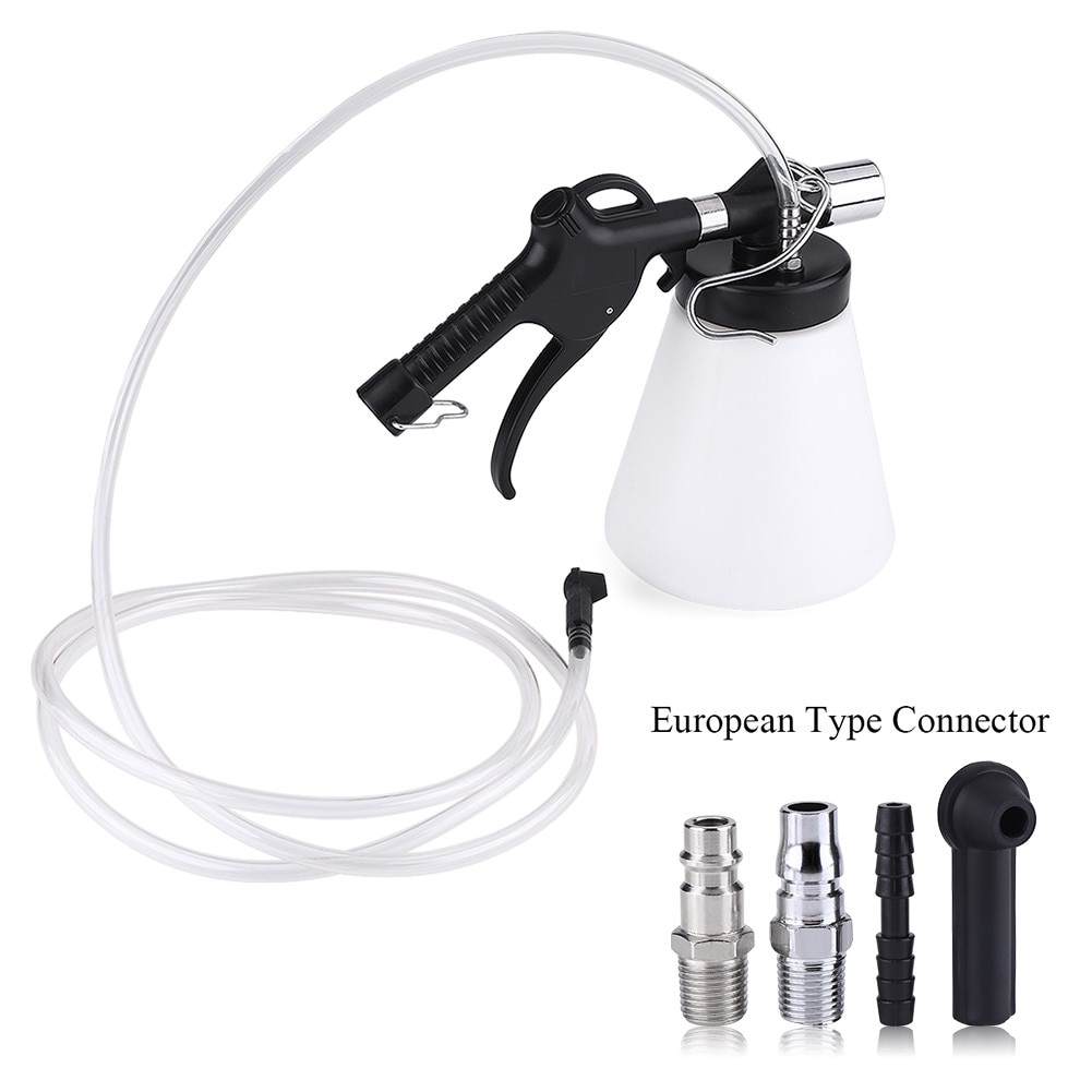 EU Plug/US Plug Brake Fluid Change Tool Car Brake Bleeder Bleeding Fluid Change Kit Air Pneumatic Garage Vacuum Tool: EU Plug