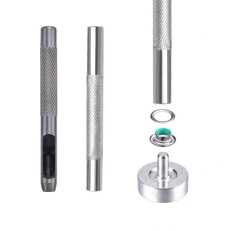 Outil à œillets pour bricolage, œillets, maroquinerie, vêtements, chaussures, rideaux, diamètre intérieur, 4mm, 5mm, 6mm, 8mm, 10mm, 12mm, 80 ensembles