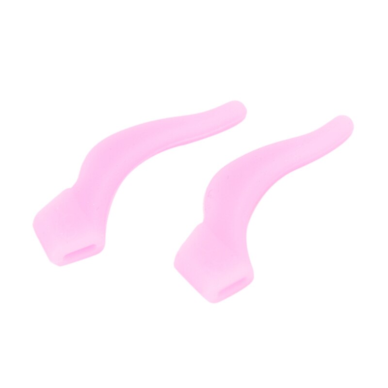 1 paar siliconen brillen oorhaakjes tip bril grip antislip tempel houder bril bril accessoires: Roze