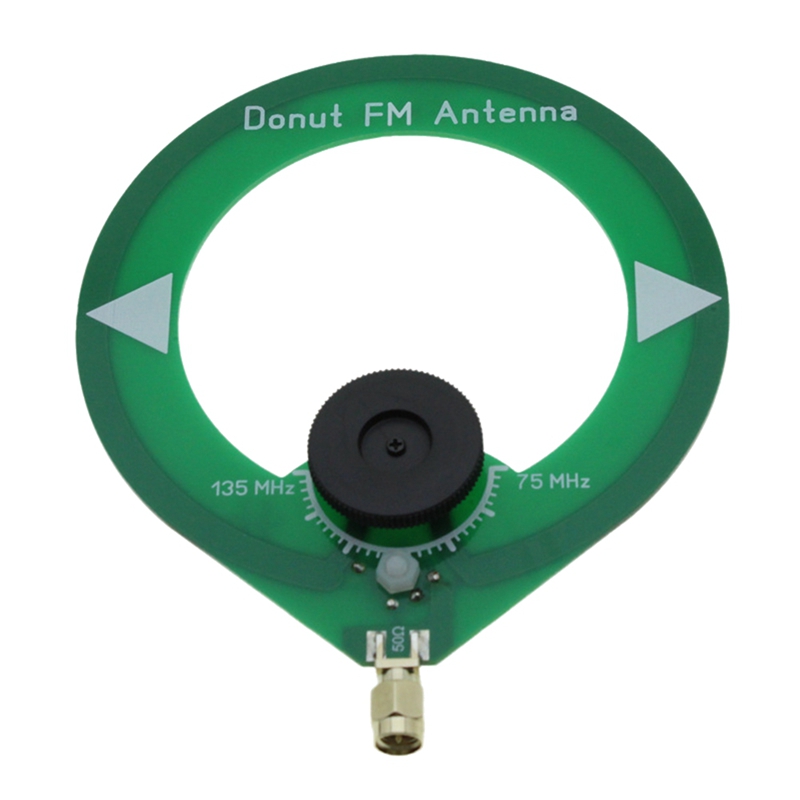 Donut FM Antenna 75M-135Mhz FM Antenna SMA Male Interface Mini Loop Antenna: Default Title