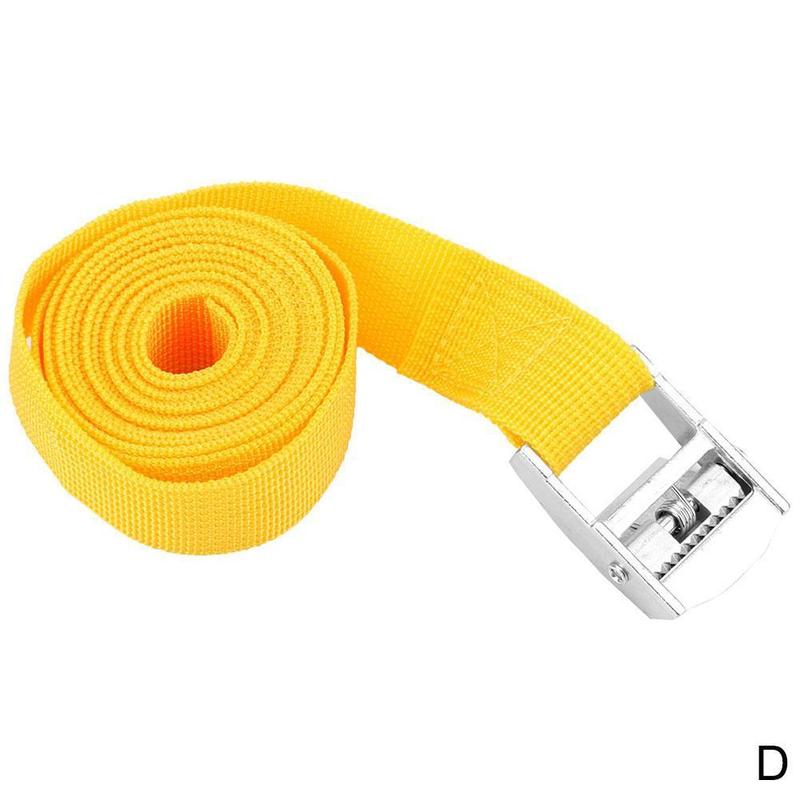 CAZS – sangle d&#39;arrimage de voiture 2M, sac de bagages à cliquet, ceinture d&#39;arrimage à boucle métallique, accessoires de voiture: D