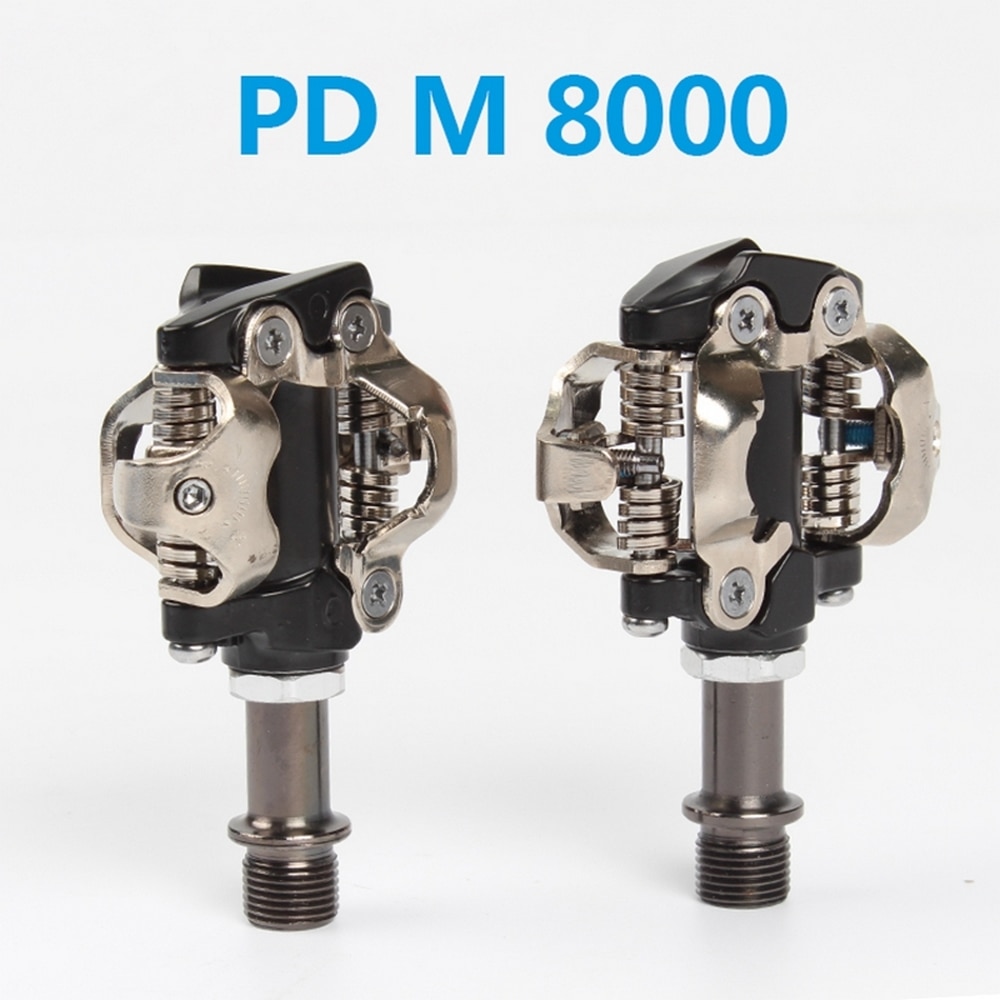 Pd -m8000 m8020 selvlåsende spd pedaler mtb komponenter, der bruges til cykelløb mountainbike dele pedal lås pedal med spænde: Pd   m8000