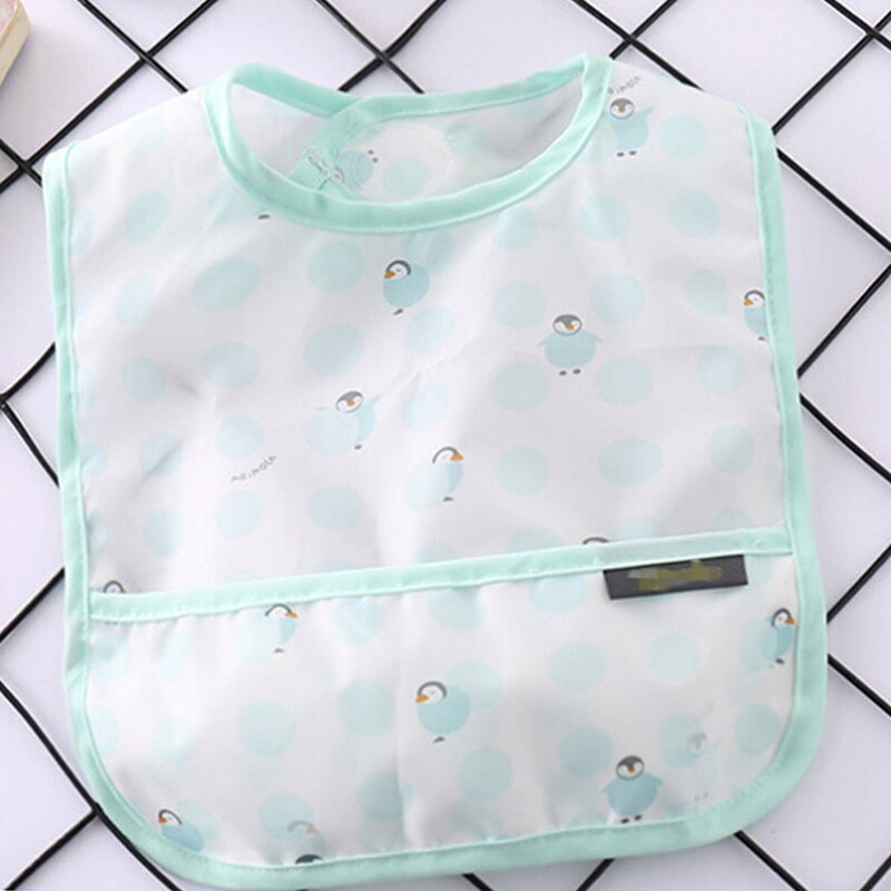 Baby Bibs Polyester Waterproof Lunch Feeding Bibs Baby Cartoon Feeding Cloth Children Apron Baby Bib Infant Slobber Saliva Towel