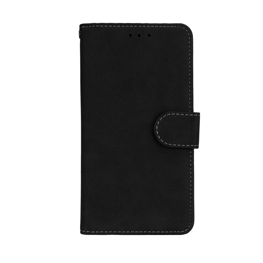 Matte Wallet Case for Asus Zenfone 3 Max ZC553KL 5.5 inch Flip Cover for Asus Zenfone 3 Max ZC553KL Case Leather Magnetic fundas: Black