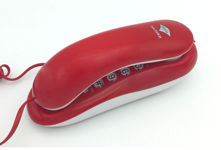 Vaste telefoon thuiskantoor hotel inkomende telefoon aan de muur, mini-wandtelefoon aan het bed