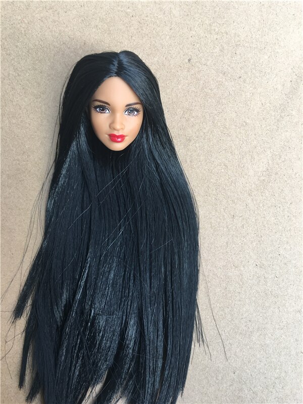 St Zeldzame Lange Haar Pop Hoofd Collectie Geworteld Haar Pop Heads 1/6 Lady Speelgoed Hoofd Diy Speelgoed Onderdelen Mannelijke vrouwelijke Pop Heads: 7