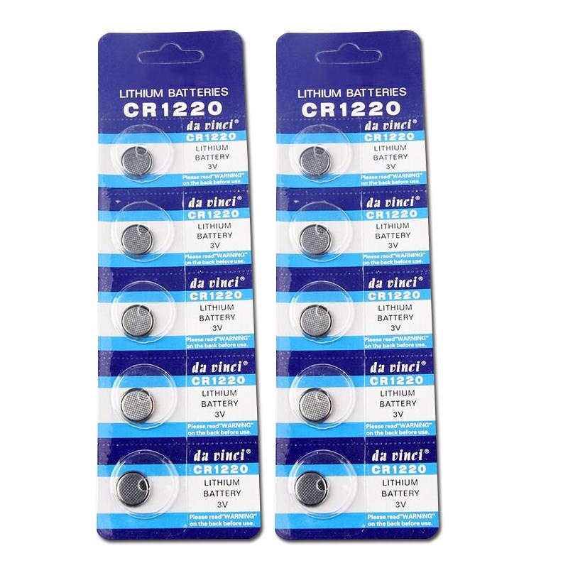 5 Pcs CR1220 Knoopcel Batterijen Cr 1220 DL1220 BR1220 LM1220 3V Lithium Batterij Voor Horloge Speelgoed Computer rekenmachine Controle