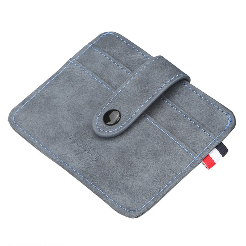 Baellerry Slim PU Leather Wallet Men Magic Wallets Small Purse Male Hasp Vallet Retro Card Holder Mini Holders Carteira: Blue