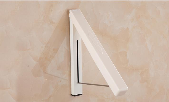 Wall Mounted Clothes Airer Washing Line Coat Shirt Dryer Folding/Pull out Wall Hanger Space Saving Clothes Cupboard Storage: PP steel