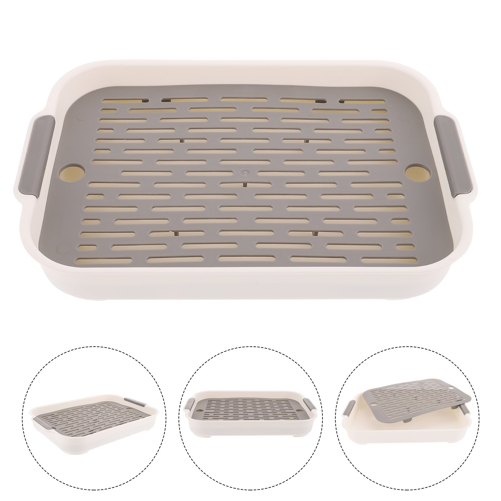 Rabbit Litter Box Plastic Pet Toilet Small Pet Cage Supply Rabbit Toilet Training Box