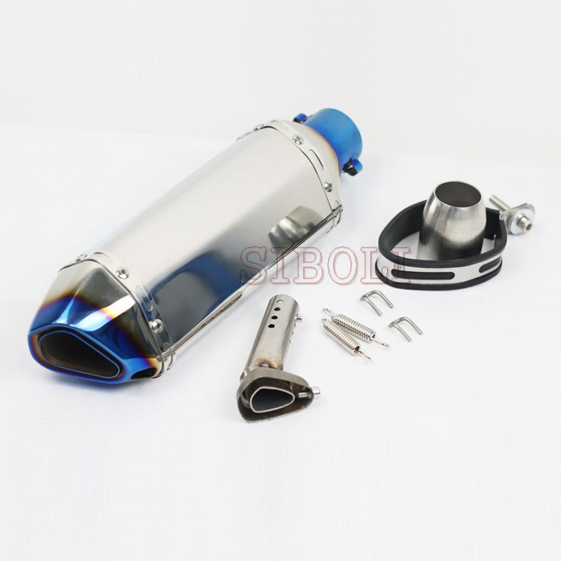 51mm Universal Motorcycle Exhaust Muffler Pipe Scooter Dirt Pit Bike Tube DB Killer For Honda R1 R3 MT07 cafe racer simson s51