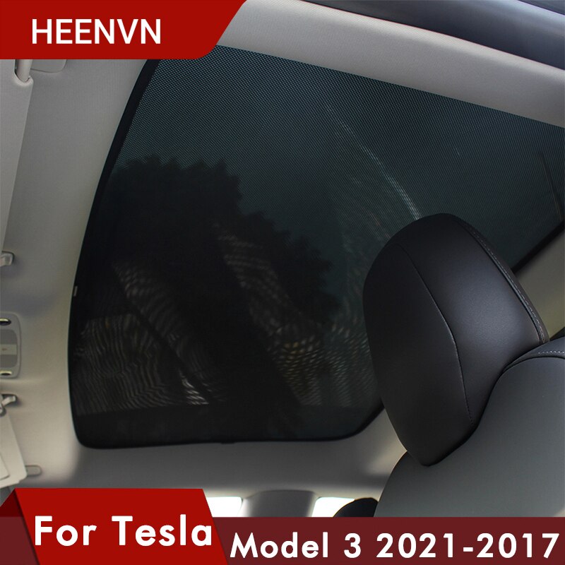 ❤️ Heenvn Model3 Zonnescherm Auto Zonneklep Voor Achter Zonnescherm Voor Tesla Model 3 Dak Dakraam Tinten Protector Accessoires drie