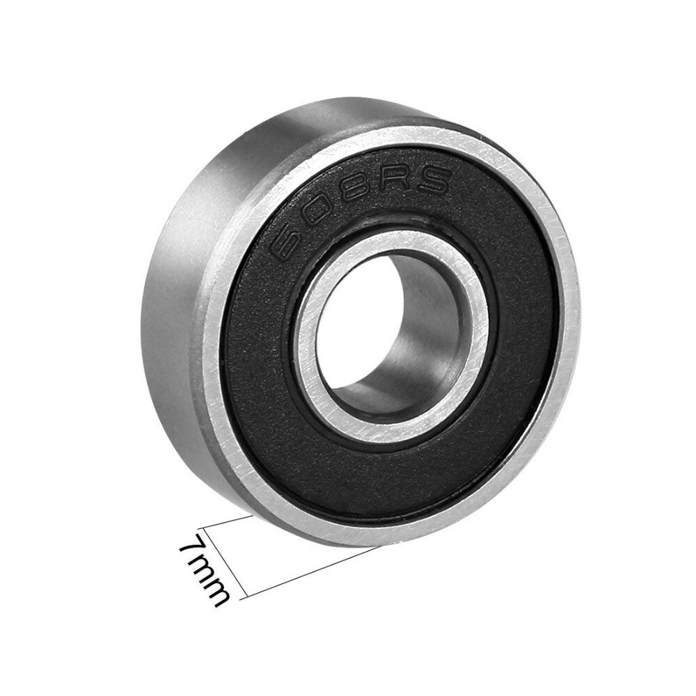 2 pcs/lot précision 608RS roulement à billes roulement à billes en acier 608-RS 8*22*7mm 8*22*7 pour rouleau de Scooter de planche à roulettes