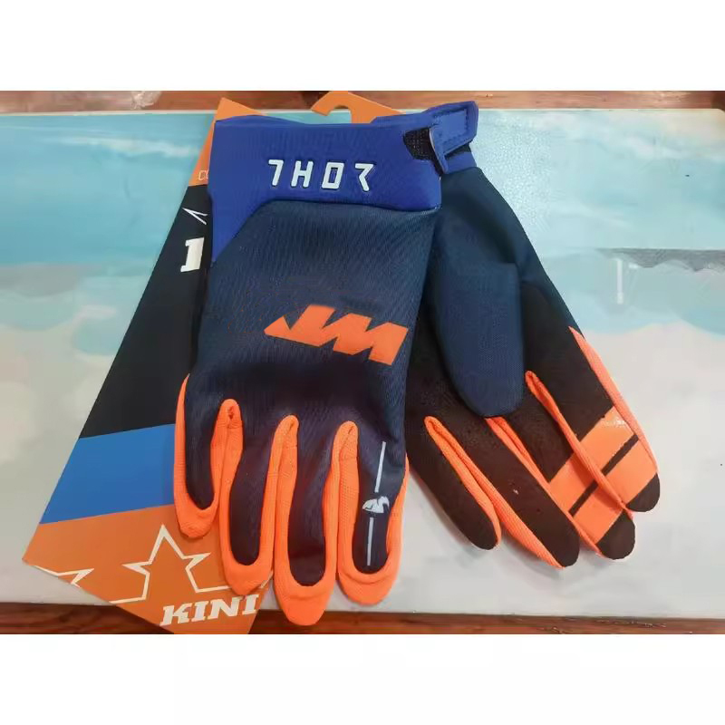 Moto-Cross-MX-Handschuhe für Motorräder, fertig zum Rennen, BMX, MTB, ATV, Offroad, Mountainbike, Radfahren, Anti-fallen-Schutz: Champagner / L