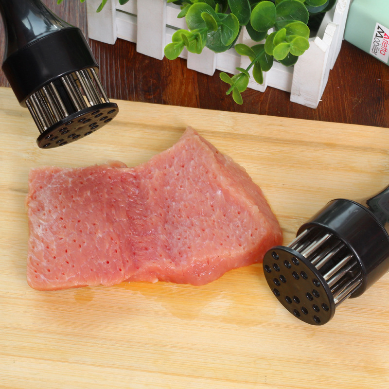 ABS + Rvs Mals Vlees Hamer Keuken Helper Tenderizer Losse Steak Karbonade Snelle Vleesvermalser Naald