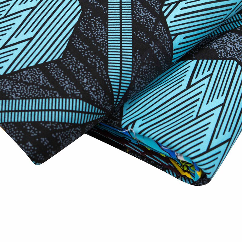 African Wax Print Fabric For Dresses Geometry Africa Print Veritable Real Wax Nigerian Polyester Fabric