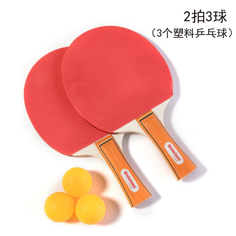 Children Table Tennis Racket Training Dual Capture Table Tennis Racket Set Beginner Inverted Rubber on Both Sides Wood Racket th
