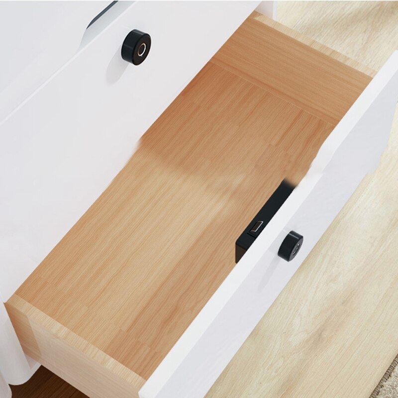 Fingerprint Lock Locker Lock Electronic Lock Keyless Fingerprint Padlock File Cabinet Lock for Gym School Drawer