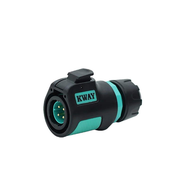 KWAY K16 Waterproof Bulkhead Electrical Connector Adapter IP68 Male Plug Female Socket Industrial AC DC Power 2 3 4 5 7 8 9 Pin: Silver
