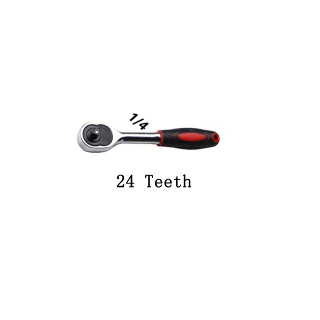 1Pcs Automatic quick release ratchet wrench 1/2 3/8 1/4 24/72 teeth Ratchet Wrench Telescopic Flexible Car repair tools: Small 24T