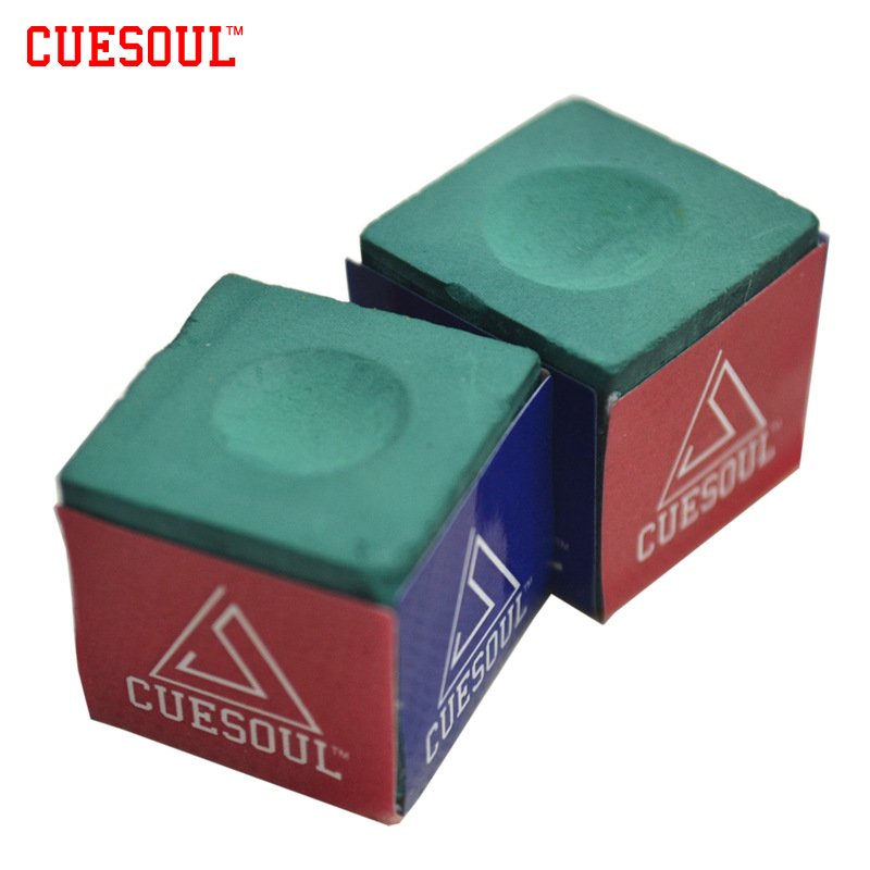 Cuesoul 3pcs/set Snooker Billiard Chalk Pool Cue Chalk Oil Dry Billiard No-slip Chalk Pink Green Blue Yellow