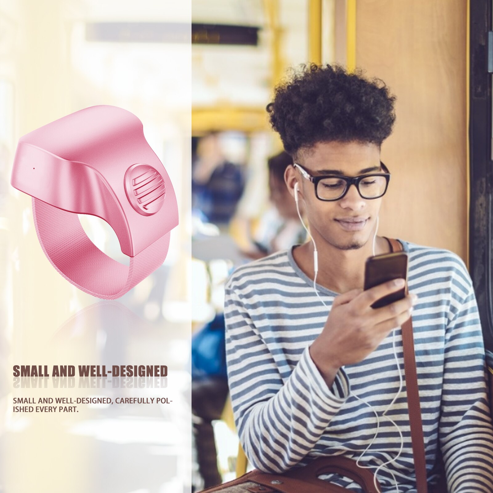 Adjustable Multifunctional Wearable Devices Smart Finger Ring Phone Bluetooth Ring Remote Control E-book Page Turner Ring