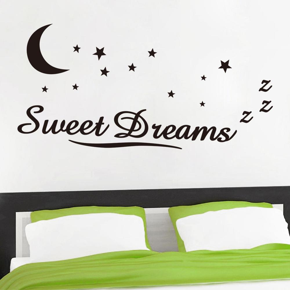 Søde drømme stjerner wallstickers boligdekoration baby børnehave soveværelse børn wallsticker kunst decal stickers tapet