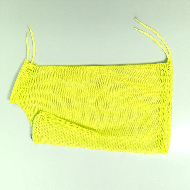 Netting katt pleie dusj bag polyester vaske netting poser justerbar katt sperre bag forhindre riper for bading negler trimming: Gul