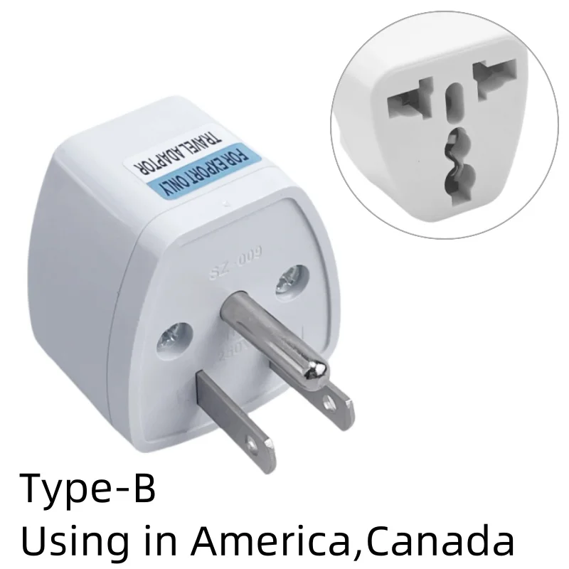 Universal AU UK US EU Plug Adapter US to EU Plug Converter Australian KR Euro Travel Adapter Power Electric Socket AC Outlet: dark blue
