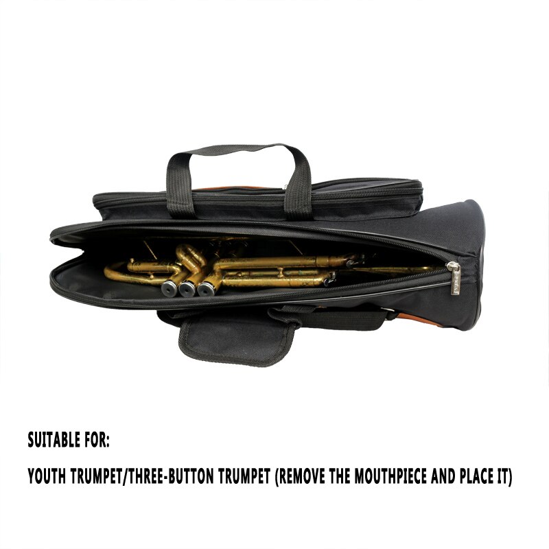 Duoer Trompet Gig Bag 600D Oxford Tas Case Voor Trompet Met Verstelbare Schouderband 10Mm Thicken Gewatteerde Schuim