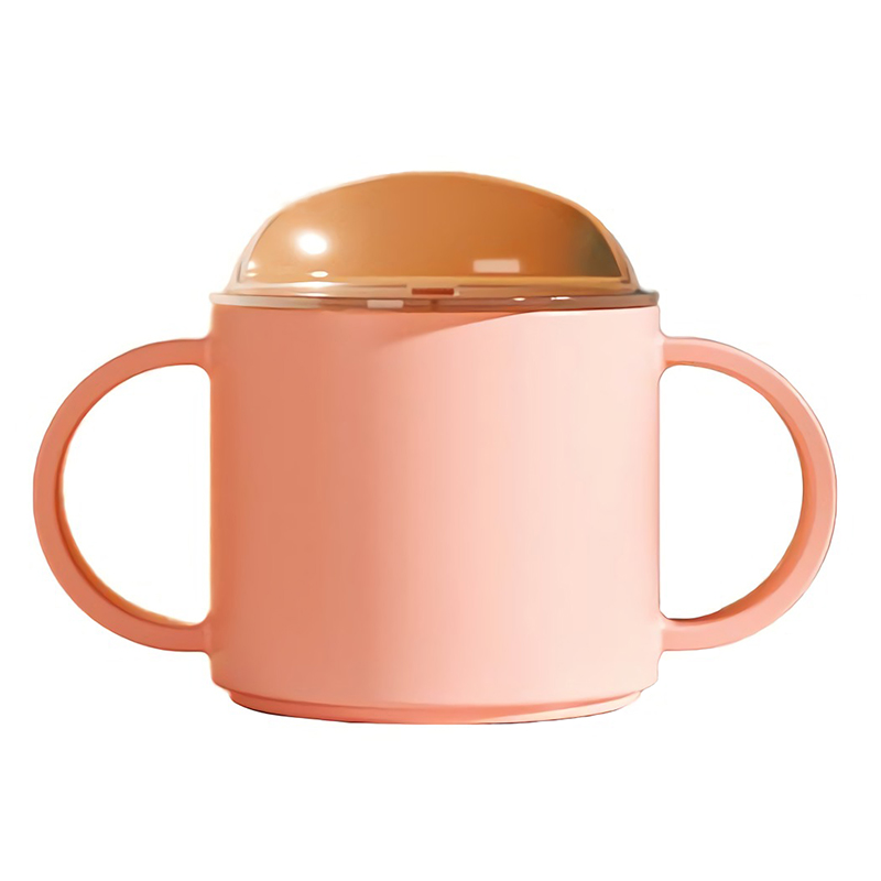 Vasos para beber para bebés, taza de alimentación para niños pequeños, aprender a beber leche, agua, vasos de entrenamiento resistentes a las caídas: Pink