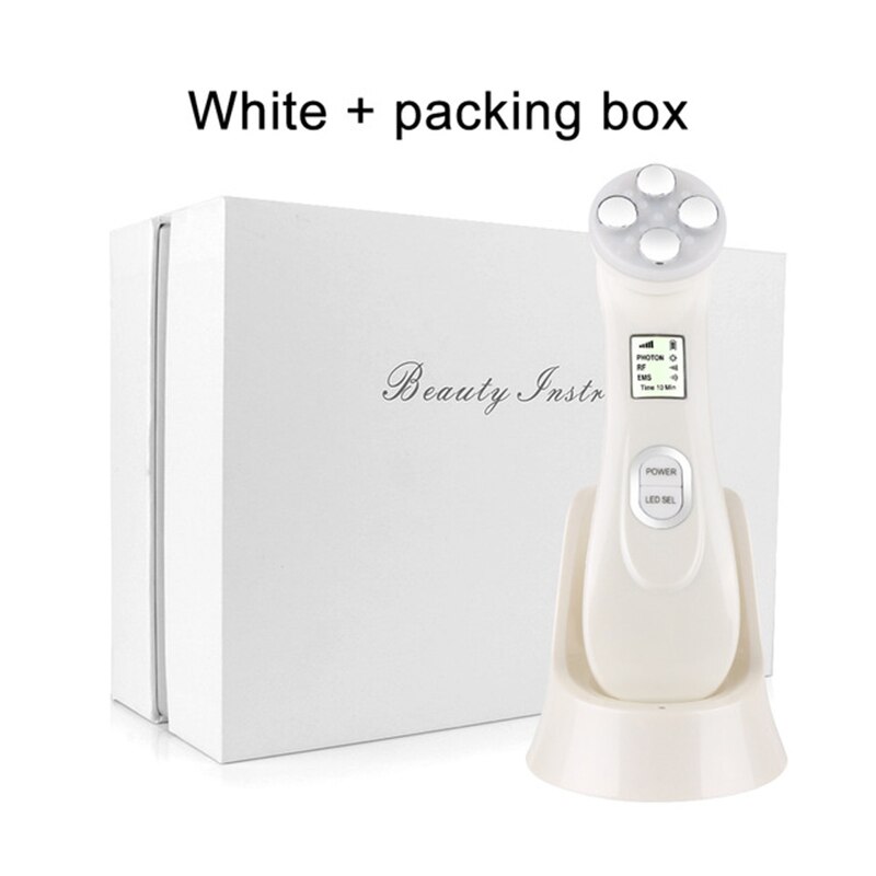 6 In 1 Face Skin RF&EMS Ultrasonic Face Lifting Device RF EMS Radio Mesotherapy Electroporation Frequency LED Skin Lifting: A2