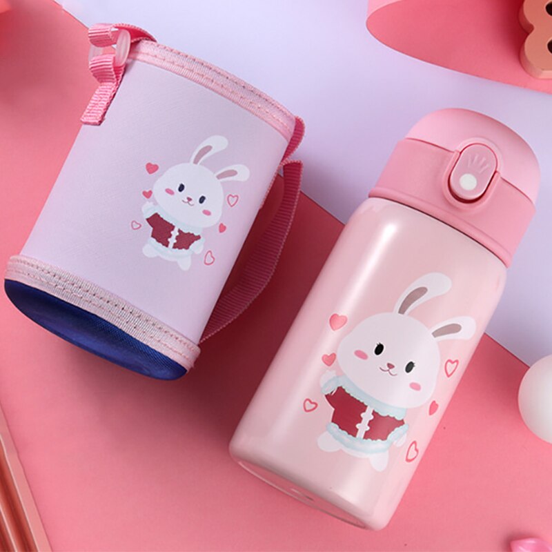 600/400ml enfants dessin animé bouteilles à boire Double couches 316 acier inoxydable Thermos eau enfants isolé tasses Portable maison Sc