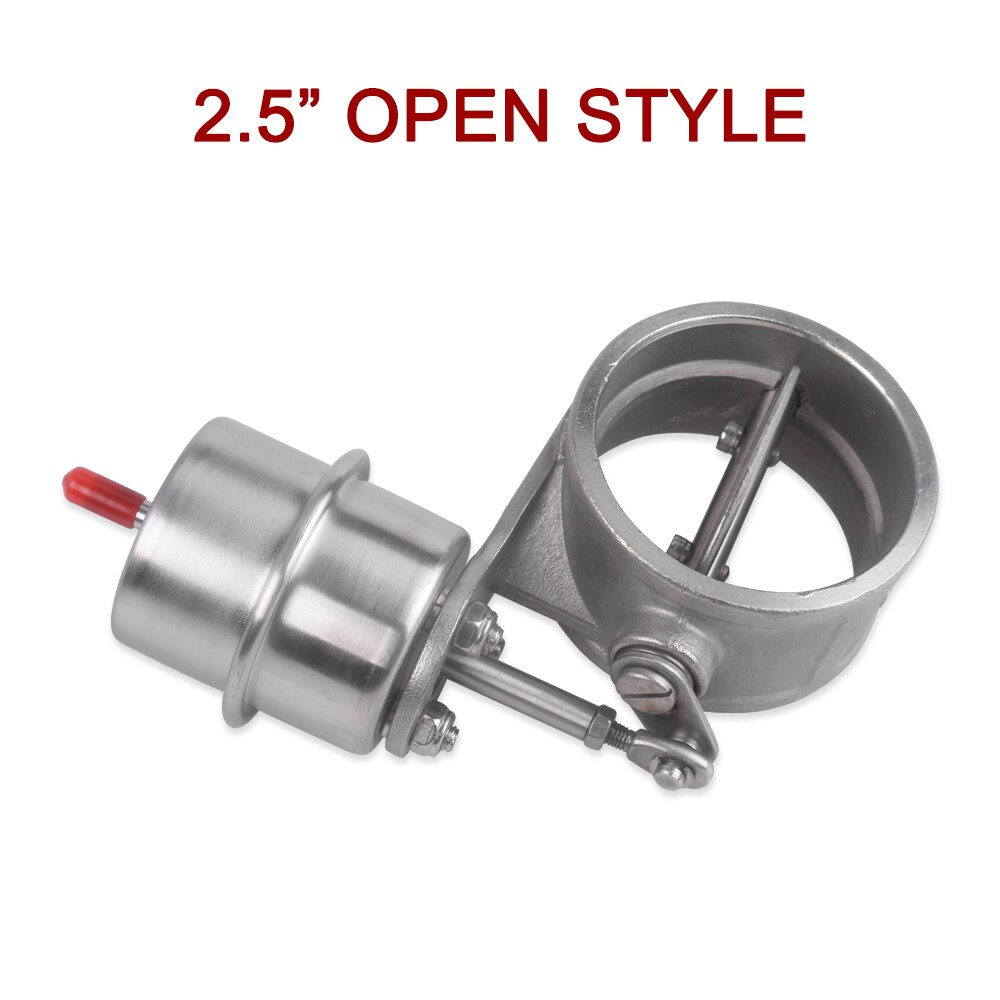 2.5'' 63mm Exhaust Control Valve Vacuum Actuator Open Style Cutout Downpipe