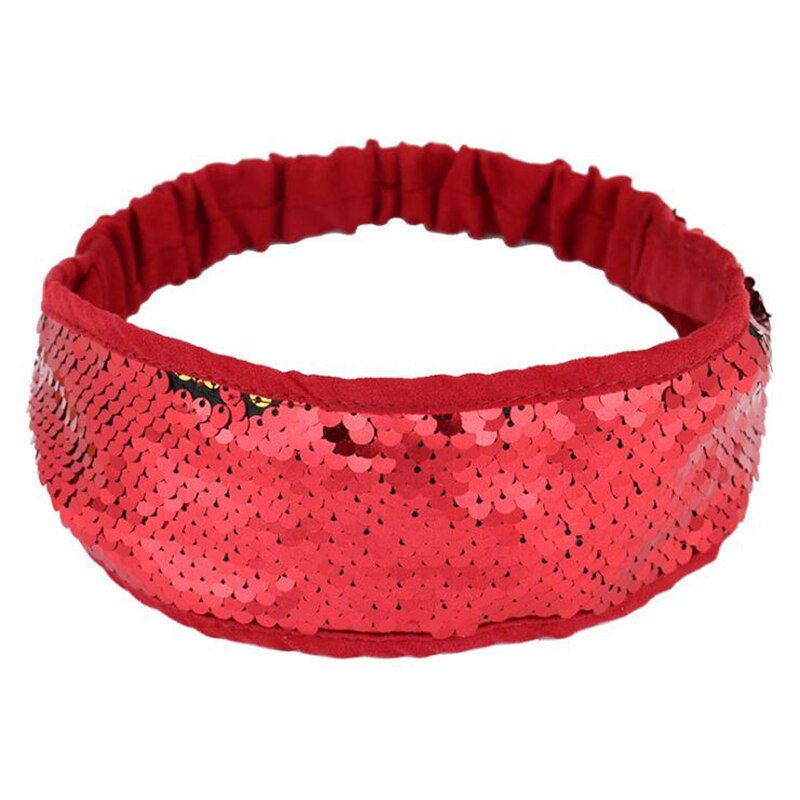 Lentejuelas sirena brillo lentejuelas deporte diademas para chicas antideslizante brillante pelo Hairband accesorios de estilo: 04