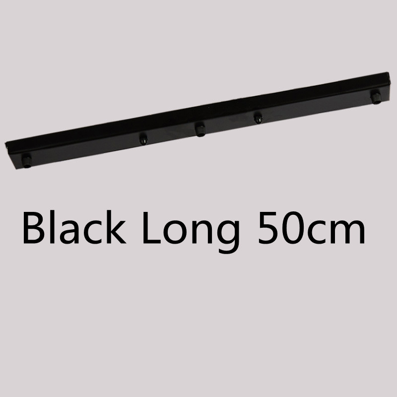Pendant Lights round Long Ceiling Base Plate dia 30cm/40cm: black long 50cm