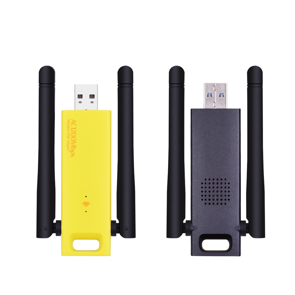 Dual band 1200 mbps usb 3.0 rtl 8812bu draadloos  ac1200 wlan usb wifi lan adapter dongle 802.11ac met antenne voor laptop desktop